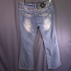 Miss Me Jeans Miss Me Flare Sequins Embellishments Cowgirl Rodeo Western Size 31